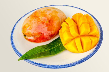 mangues dans une assiette 