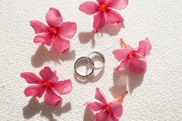 ウエディングの指輪交換の結婚指輪
