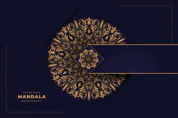 Luxury geometric gold gradient dark green mandala background | luxury mandala with abstract background. Decorative mandala design for the cover, poster, banner, brochure, invitation card wedding card 