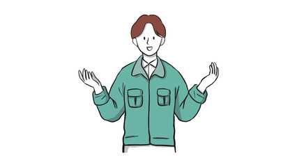 일러스트_작업복