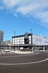 綺麗な鹿児島駅の自然風景