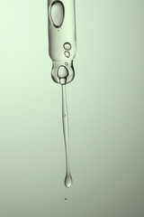 Pipette with serum, gel, oil or other cosmetic product.