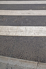 Fototapeta premium A fragment of the zebra crossing on a spring day