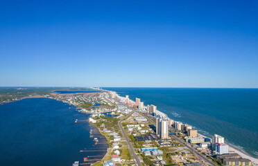 Obraz premium aerial view of beach