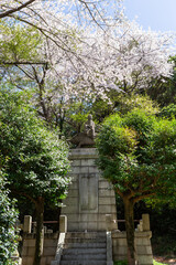 足立山妙見宮御祖神社和気清麻呂公の像　福岡県北九州市