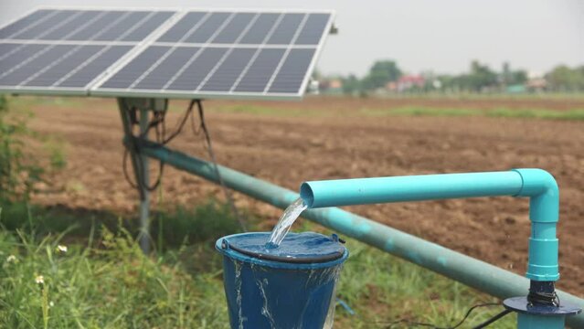 Solar panel for waterpump in agricultural field