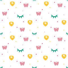 Decorative seamless pattern. Simple abstract shape. Colored vector illustration for printing, decoration, textile, branding design