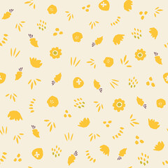 Decorative seamless pattern. Simple abstract shape. Colored vector illustration for printing, decoration, textile, branding design