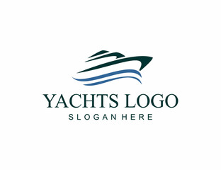 Luxury yachts logo template yachts charter branding