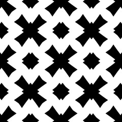 Fototapeta na wymiar Abstract Black seamless pattern.Seamless geometric ornament based on traditional islamic art.Great design for fabric,textile,cover,wrapping paper,background. Average thickness lines.Modern geometric.