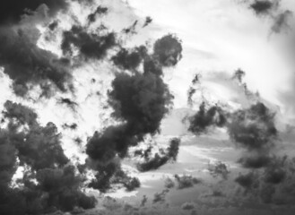 dramatic stormy cloudy sky, background