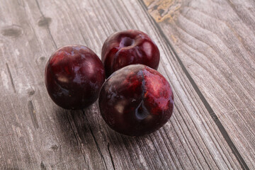 Ripe and sweet purple plum
