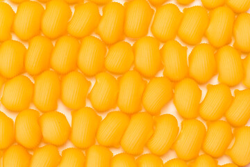 Evenly distributed paste pattern on the surface of the photo