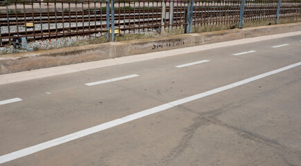 Vías del tren y carril bici