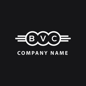 BVC letter logo design on black background. BVC  creative initials letter logo concept. BVC letter design.