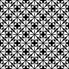 Seamless pattern with oblique black bands.Seamless vector. Checks, chevrons motif. Rhombuses, shapes ornament. Diamonds, curves wallpaper.Abstract geometric pattern. A seamless vector background.