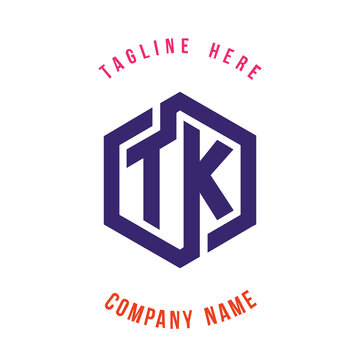 TK  lettering logo is simple, easy to understand and authoritative