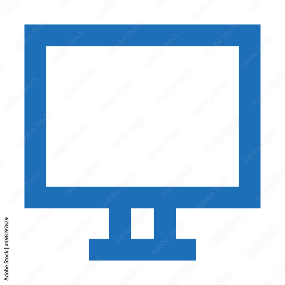 Poster ui line icon monitor button