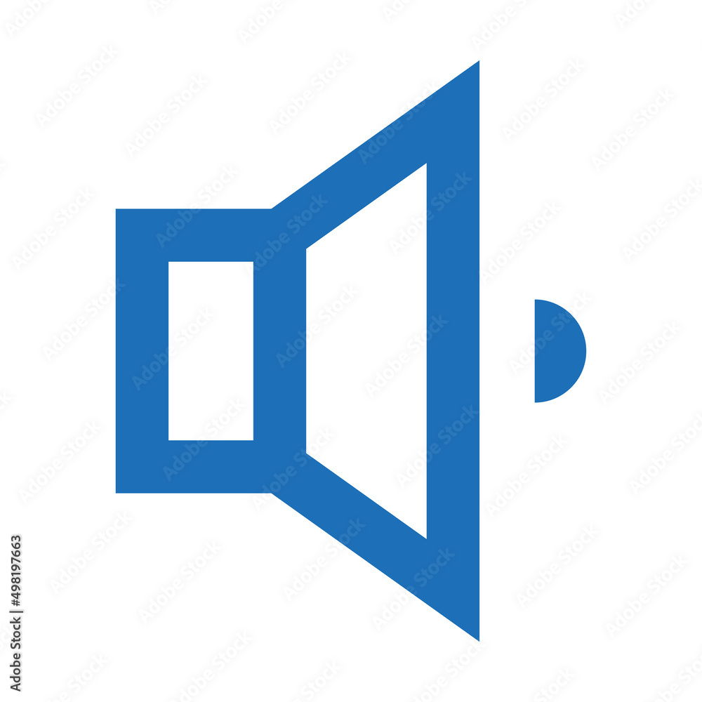 Poster ui line icon sound button