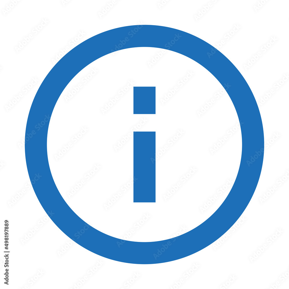 Poster ui line icon button information