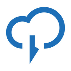 ui line icon cloud storage button