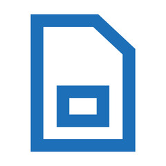 ui line icon SIM card button