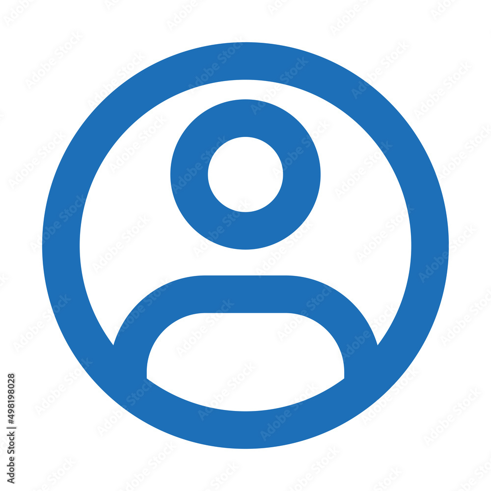 Poster ui line icon profile avatar button