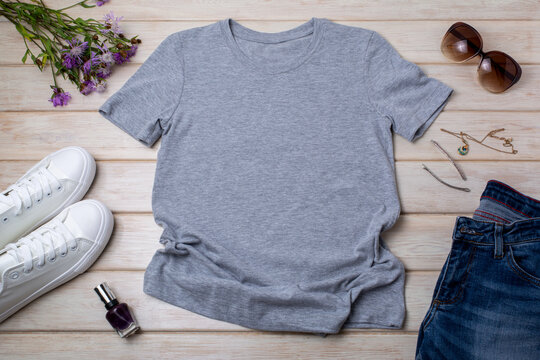 Gray T-Shirt Mockup Images – Browse 39,768 Stock Photos, Vectors, and Video  | Adobe Stock