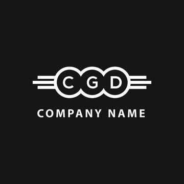 CGD letter logo design on black background. CGD  creative initials letter logo concept. CGD letter design.