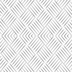 Seamless pattern with oblique black bands.Seamless vector. Checks, chevrons motif. Rhombuses, shapes ornament. Diamonds, curves wallpaper.Abstract geometric pattern. A seamless vector background.