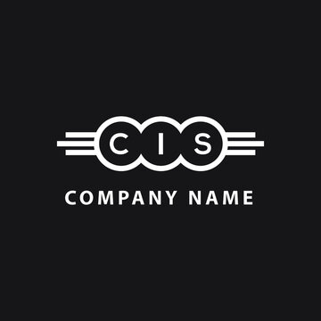 CIS letter logo design on black background. CIS creative  initials letter logo concept. CIS letter design