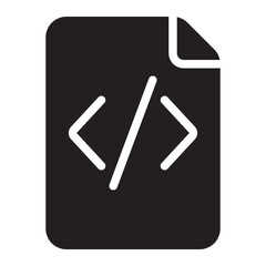programmer glyph icon