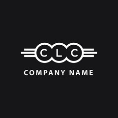 CLC letter logo design on black background. CLC creative  initials letter logo concept. CLC letter design