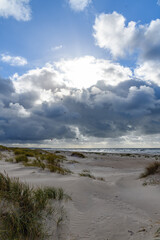Windy day by Baltic sea, Liepaja, Latvia.