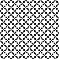 Geometric pattern memphis style background. Seamless abstract vector black and white pattern.Abstract geometric hexagonal graphic design print. Classic Art Deco seamless pattern. Abstract retro vector