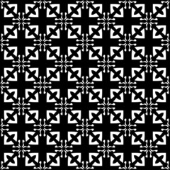 Geometric pattern memphis style background. Seamless abstract vector black and white pattern.Abstract geometric hexagonal graphic design print. Classic Art Deco seamless pattern. Abstract retro vector