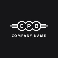 CPB letter logo design on black background. CPB  creative circle letter logo concept. CPB letter design.
