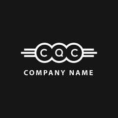 CQC letter logo design on black background. CQC  creative circle letter logo concept. CQC letter design.

