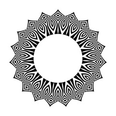 Abstract decorative geometric circle pattern.