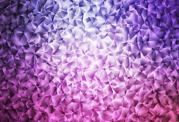 Fototapeta premium Light Purple, Pink vector low poly layout.