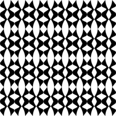 Modern stylish graphic geometric black and white backdrop.Tibetan scallop tile ornament in black and white..Digital image with a psychedelic stripes.abstract classical. Modern stylish texture.