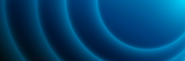 Blue abstract background with glowing curve. Modern gradient elements. Smooth curve graphic. Simple neon glowing curve vector template. Vector illustration