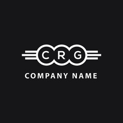 CRG letter logo design on black background. CRG  creative circle letter logo concept. CRG letter design.
