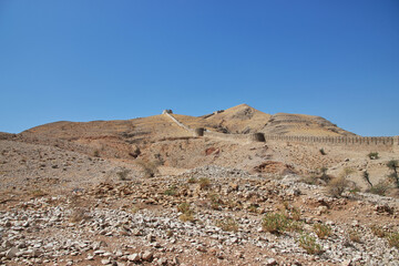 Ranikot Fort, Great Wall of Sindh, vinatge ruins in Pakistan