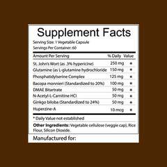 supplement facts and vitamin facts template
