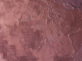 Abstract brown background with concrete wall texture with plaster stains