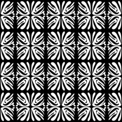 Fototapeta premium Abstract geometric pattern with crossing lines on background. Seamless linear rapport. Stylish fractal texture. Swatch to fill background, laser engraving and cutting.abstract wallpaper illustration.