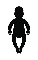 Vector baby isolated on white background.