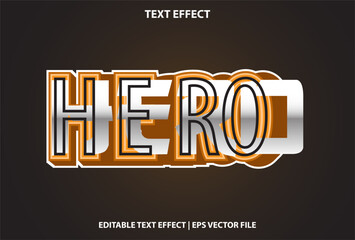 hero text effect with orange gradient for promotion.