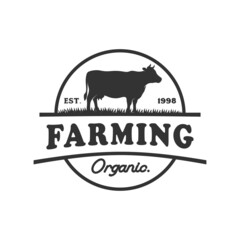 Farm animal logo inspiration. Flat design. Vector illustration concept